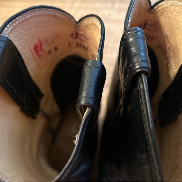 Justin Size 5 B.  Black Iguana Lizard boot, womens - Picture 3 of 7